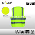 EN ISO 20471 new style safety protection clothing 100% polyester hi vis vest safety reflective clothing